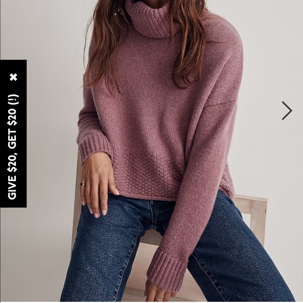Madewell Sadler Turtleneck Sweater